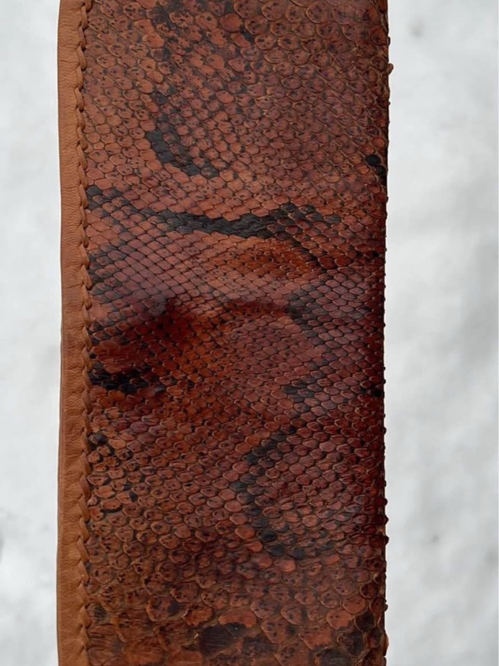 Brown Snakeskin-Pattern Habitat Accessory for Women